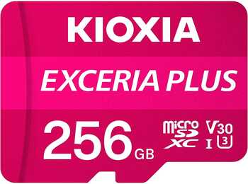 256GB microSD EXCERIA PLUS MicroSD UHS1 R98