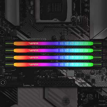 8GB (8GBx1) 3600MHz DDR4 VIPER RGB BLACK SINGLE Gaming Masaüstü Ram