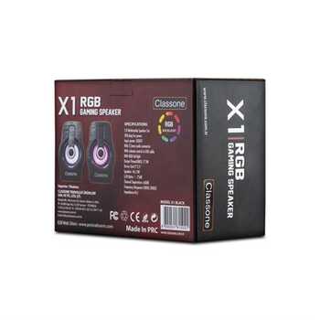 Classone X1 Black RGB Gaming Hoparlör - Siyah