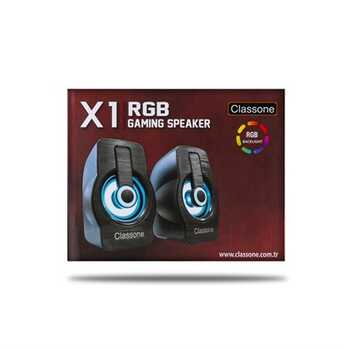 Classone X1 Black RGB Gaming Hoparlör - Siyah