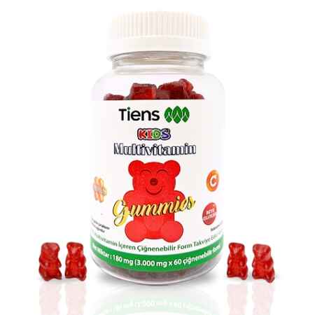 Çocuk Multivitamin İçeren Çiğnenebilir Form Takviye Edici Gıda