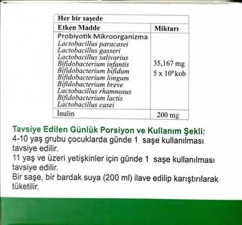 Probiyotik Mikroorganizma Içeren Takviye Edici Gıda